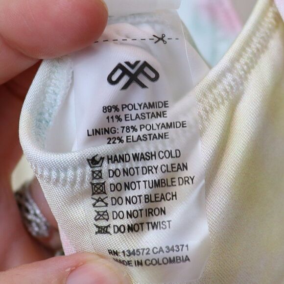 PQ Swim Anthropologie Utopia Aphrodite Tie Dye One Piece Swimsuit L - Picture 9 of 10